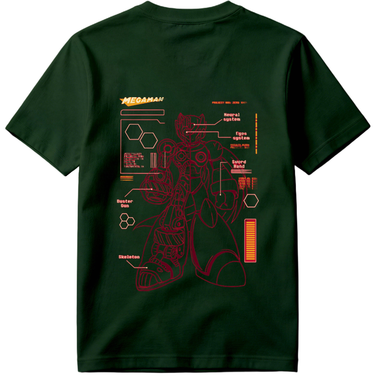 Megaman Zero: Project Zero 1593 Technical Blueprint - Tee