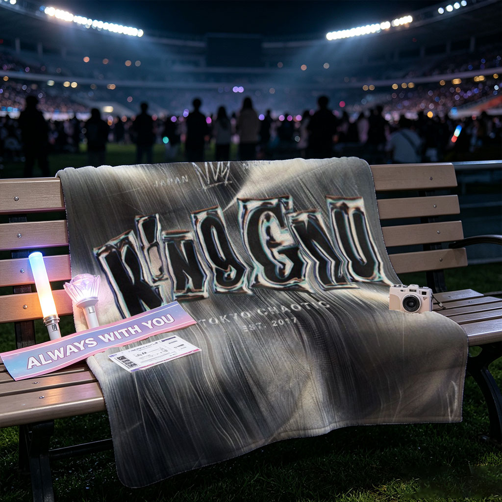 King Gnu Live Performance on Metallic Background with Dynamic Lighting Effects - Blankets