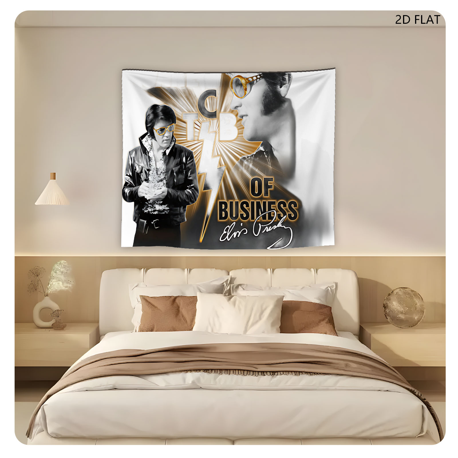 Elvis Presley - TCAB of Business: A Rock Legend's Iconic Style and Legacy - Tapestry