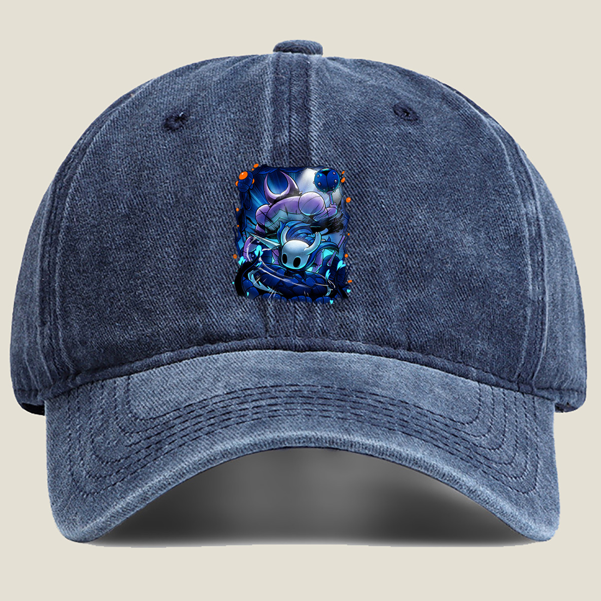 Hollow Knight: Hornet and the Abyssal Guardian - Washed Denim - Baseball Cap