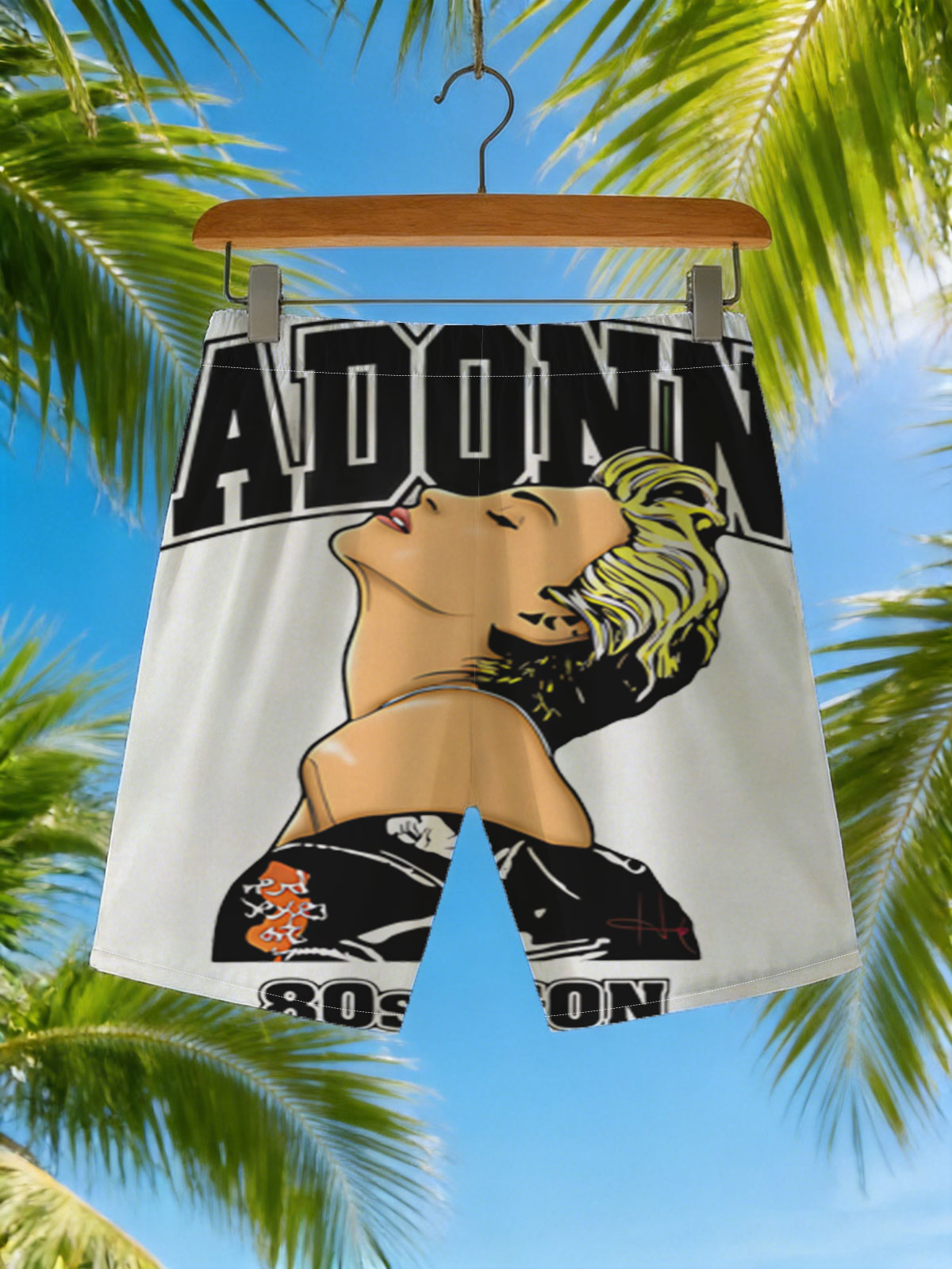 Madonna 80s Icon: Pop Culture Legend -  Beach shorts