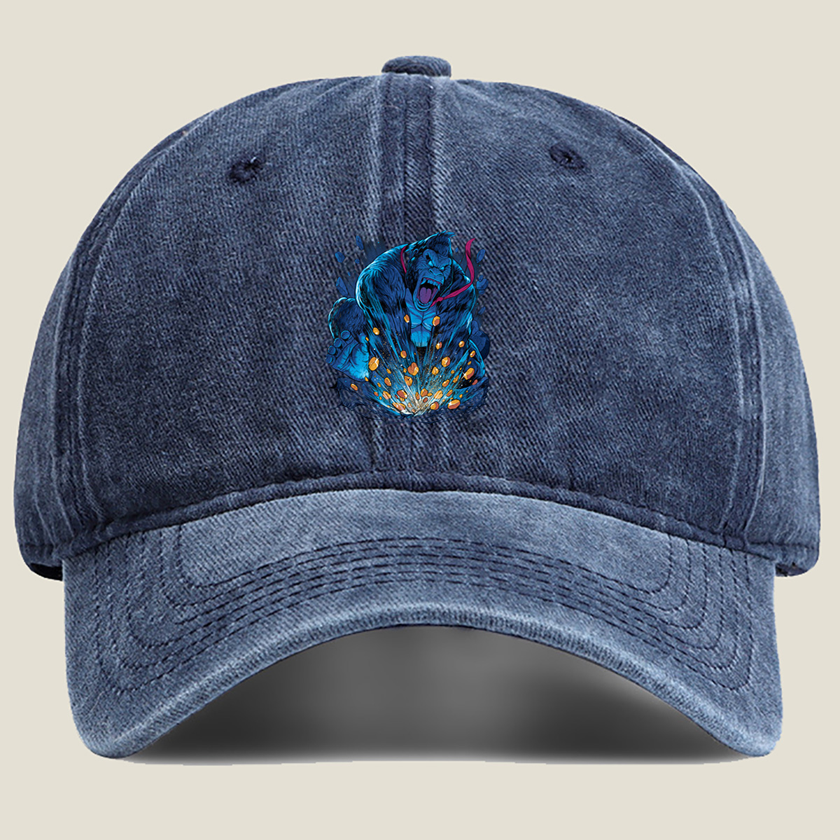 King Kong vs. Godzilla: Clash of Titans - Washed Denim - Baseball Cap