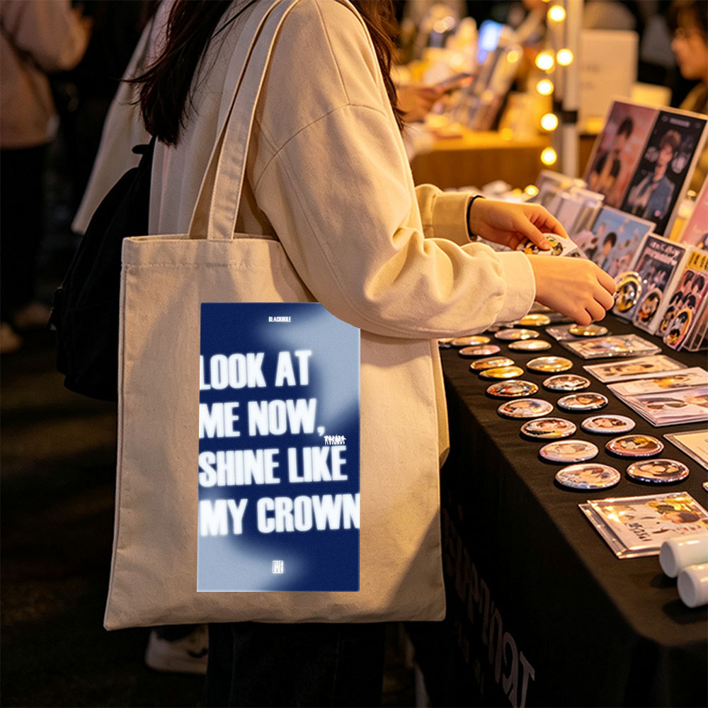 IVE Look at Me Now Shine Like My Crown Album Cover Art - Canvas tote bags