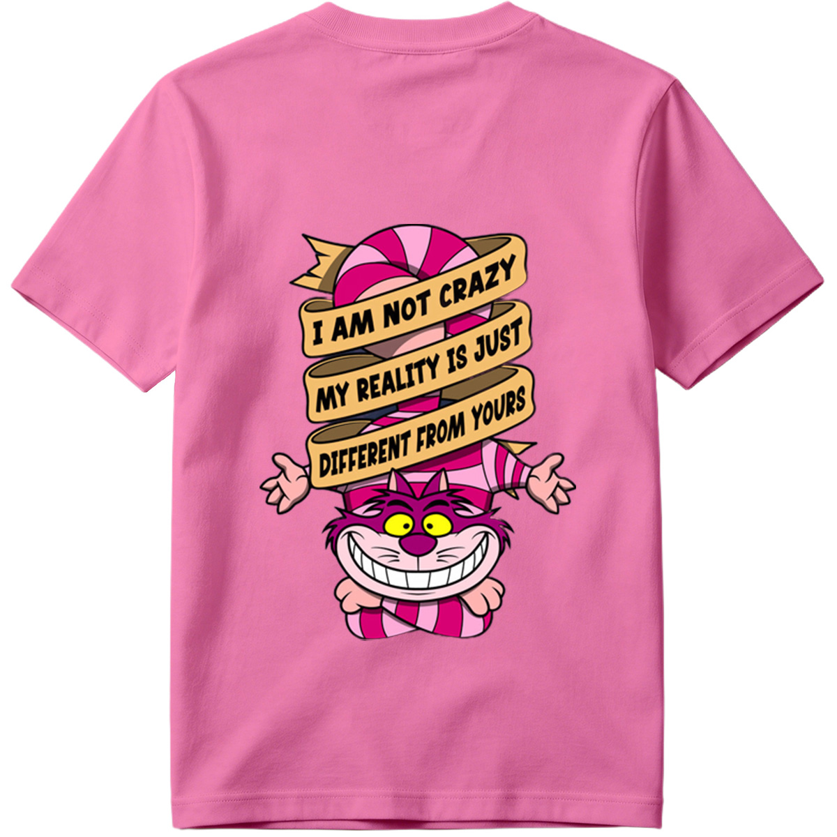 Cheshire Cat from Alice in Wonderland with Quote 