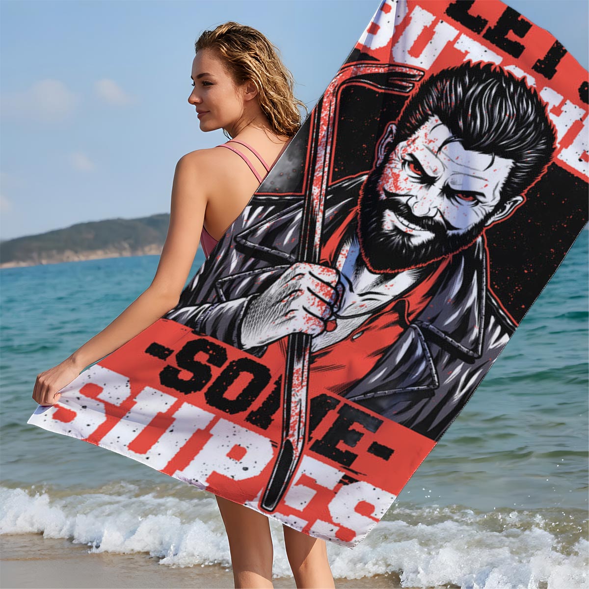 Let's Butcher Some Supes - The Butcher from The Boys - Beach towels