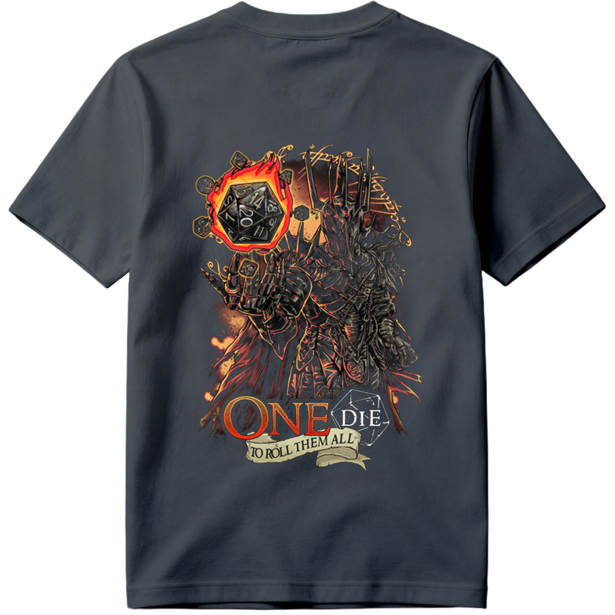 One Die to Roll Them All: D&D Inspired Fantasy Art - Tee