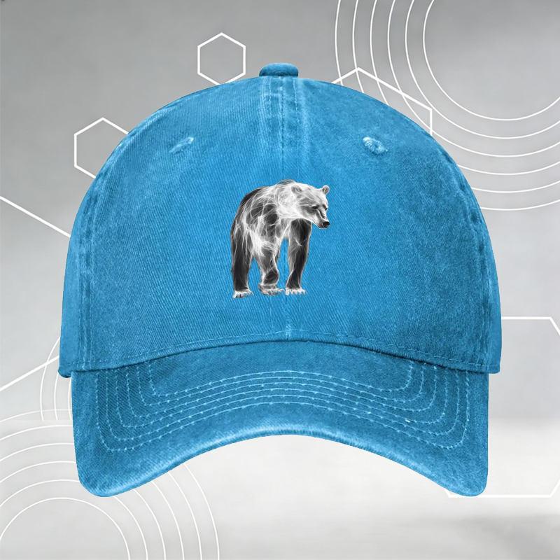 New Baseball Cap with Turquoise Geometric Pattern Print Unisex Adjustable Hat for Outdoor Activities and Casual Wear Suitable for Men and Women