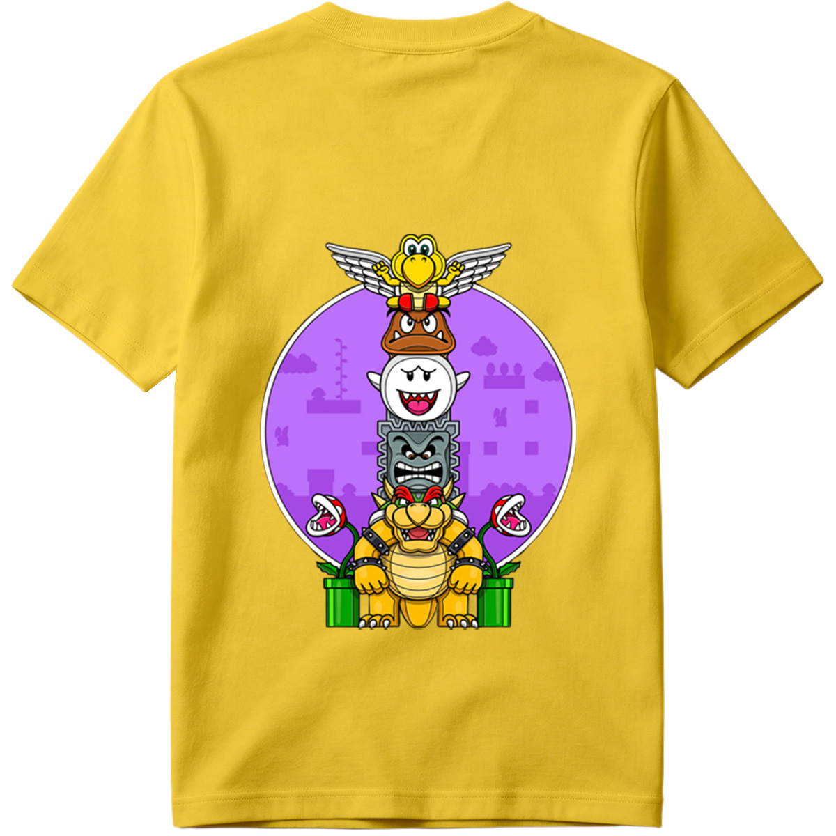 Super Mario - Bowser, Koopalings, and Enemies Stack - Tee