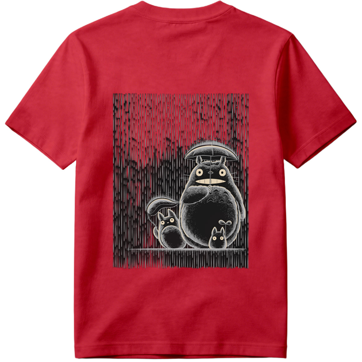 Totoro and Friends in the Rain - Tee
