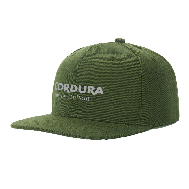 Flat Brim Baseball Cap Cordura Logo Print Streetwear Underground Skate Style for Basketball Court Skate Park Urban Lifestyle Skaters Rappers Streetwear Enthusiasts