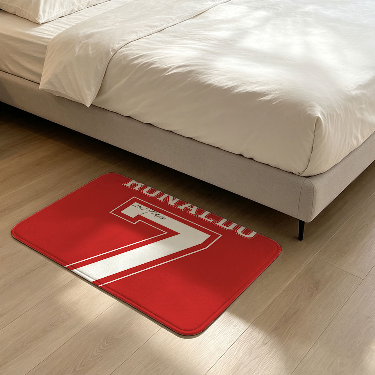 Ronaldo 7 - Cristiano Ronaldo Jersey Design - Flannel floor mat