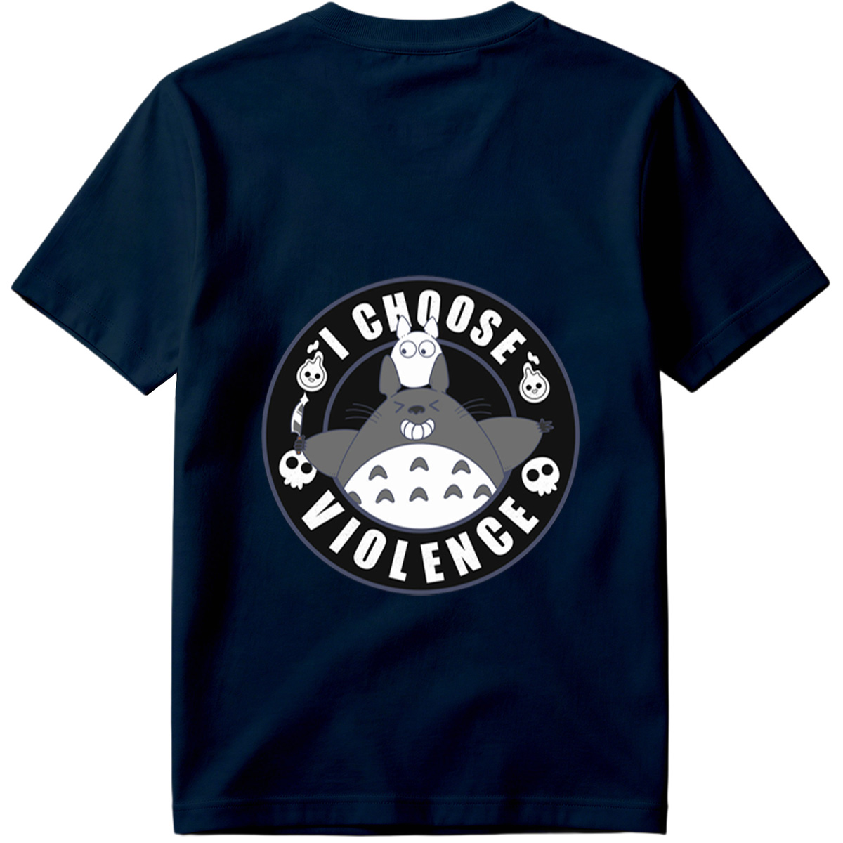 Totoro and Little Totoro - I Choose Violence - Tee