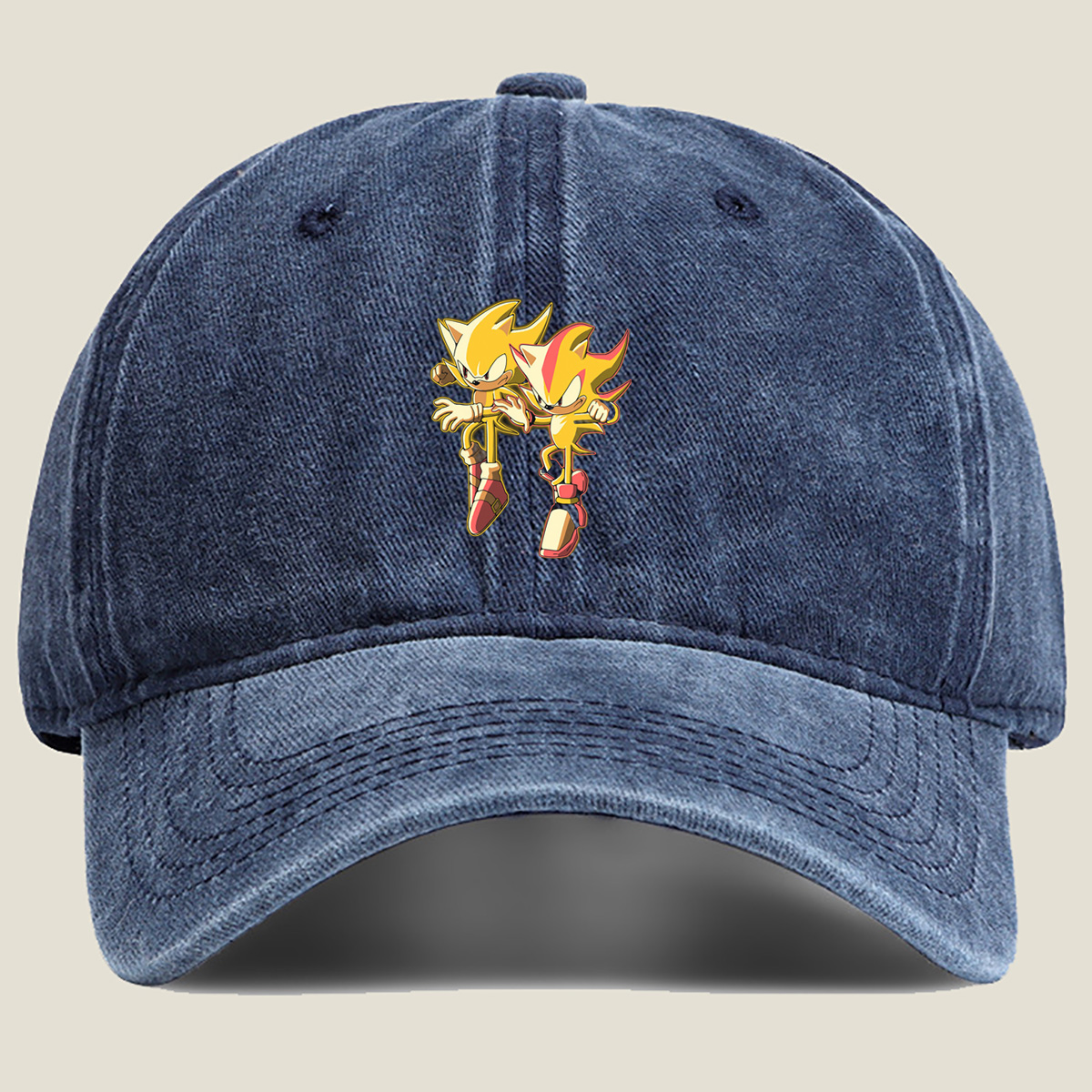 Sonic the Hedgehog: Super Sonic and Shadow - Washed Denim - Baseball Cap