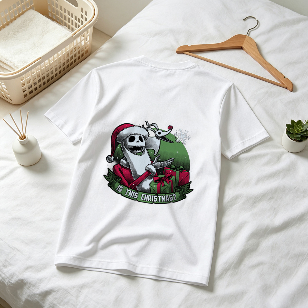 Jack Skellington and Zero - Is This Christmas? - Tee