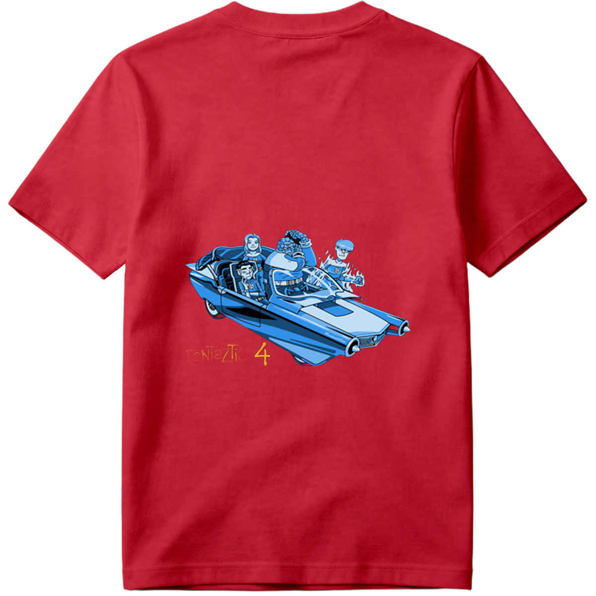 Fantastic Four in the Futuristic Car - Tee