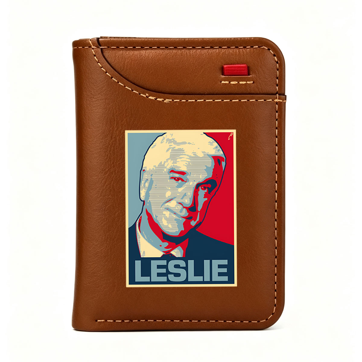 Leslie Knope Campaign Poster Style Portrait - Vertical Style Wallet