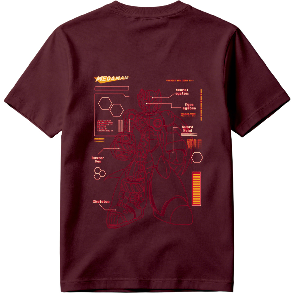 Megaman Zero: Project Zero 1593 Technical Blueprint - Tee