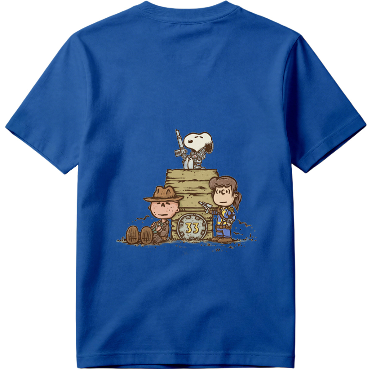 Snoopy, Charlie Brown, and Peppermint Patty in Fallout 33 - Tee