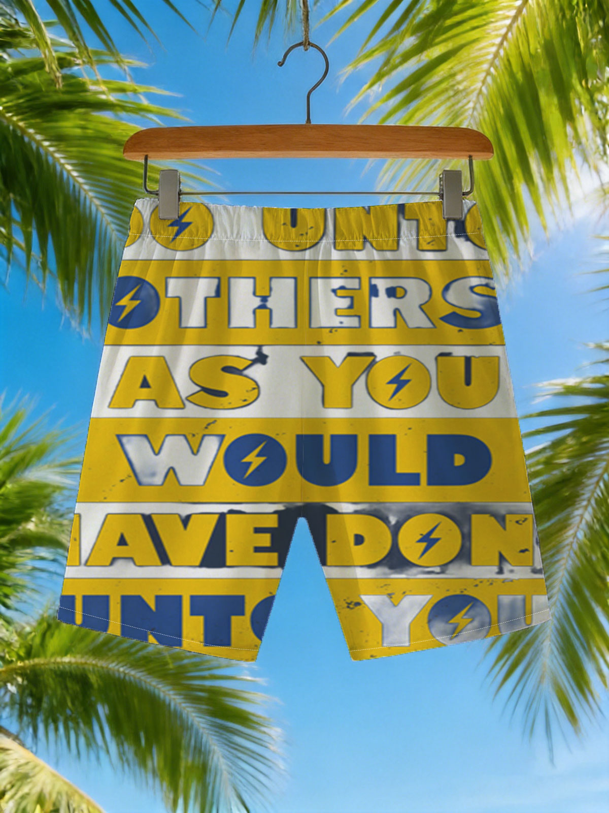 Do Unto Others As You Would Have Done Unto You -  Beach shorts