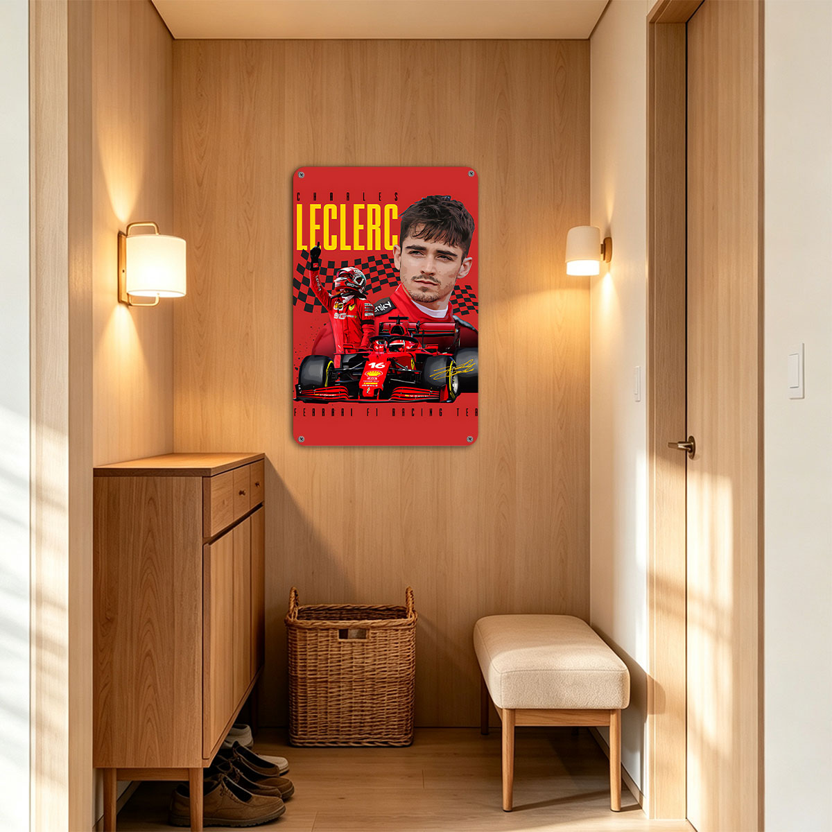 Charles Leclerc Ferrari F1 Racing Team - painting