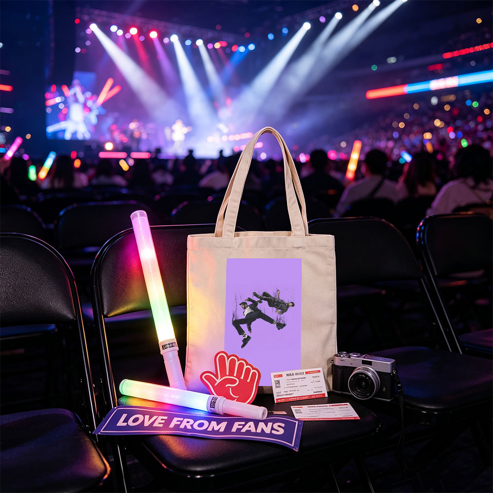 The Weeknd Falling Through Space in Purple Void - Canvas tote bags