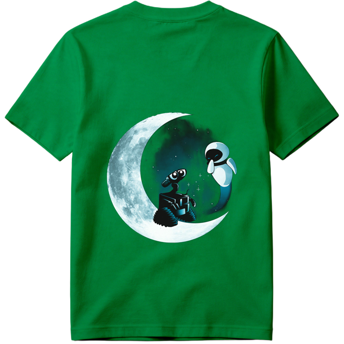 WALL-E and EVE on the Moon - Tee