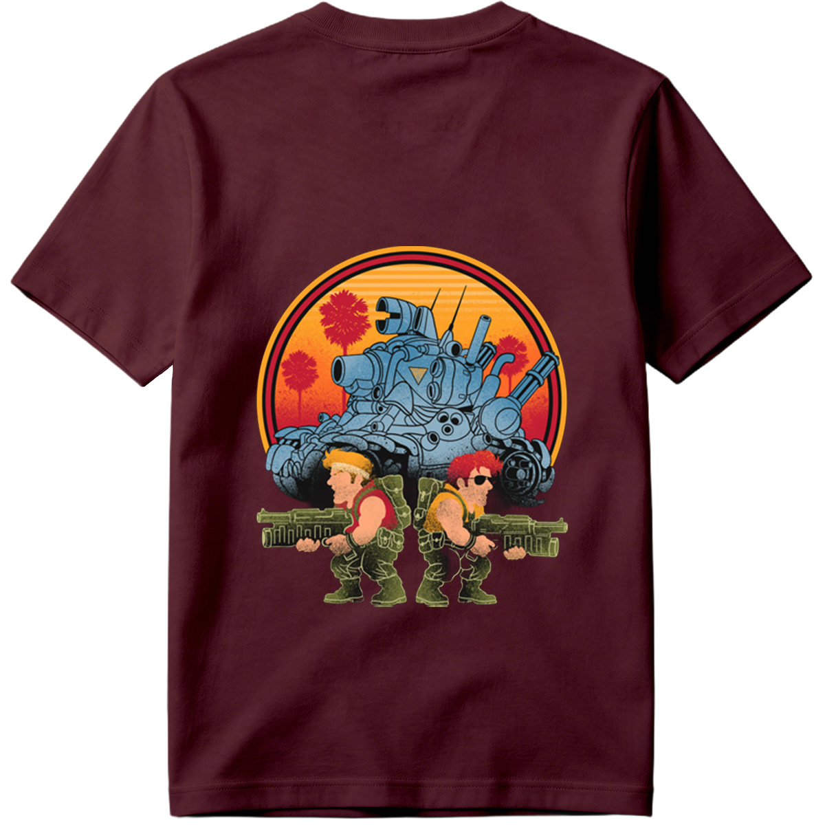 Double Dragon: Billy and Jimmy with Tank in Sunset - Tee