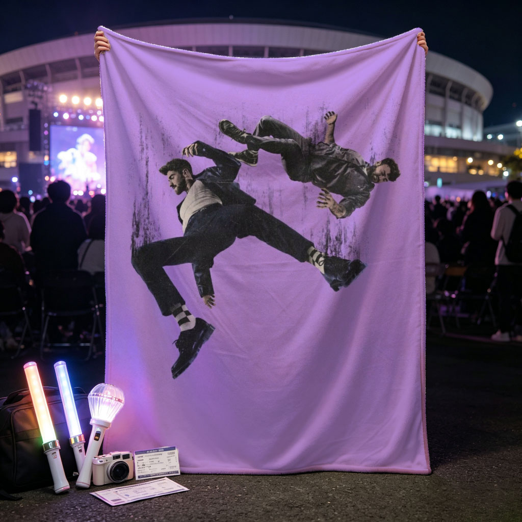 The Weeknd Falling Through Space in Purple Void - Blankets