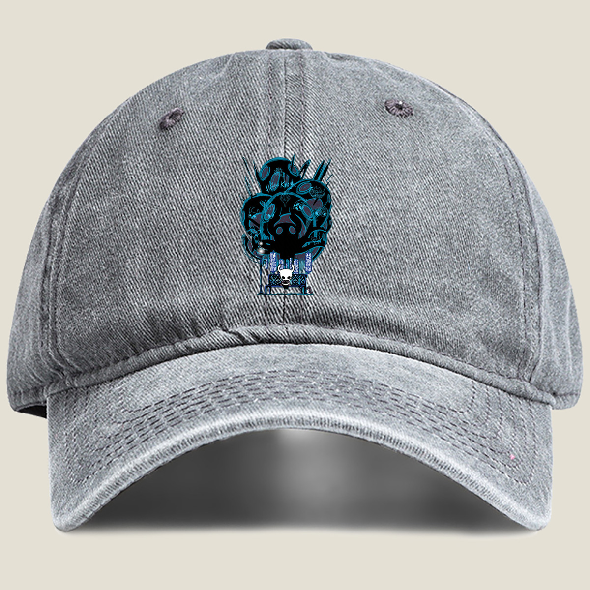 Hollow Knight: The Knight and the Abyss - Washed Denim - Baseball Cap