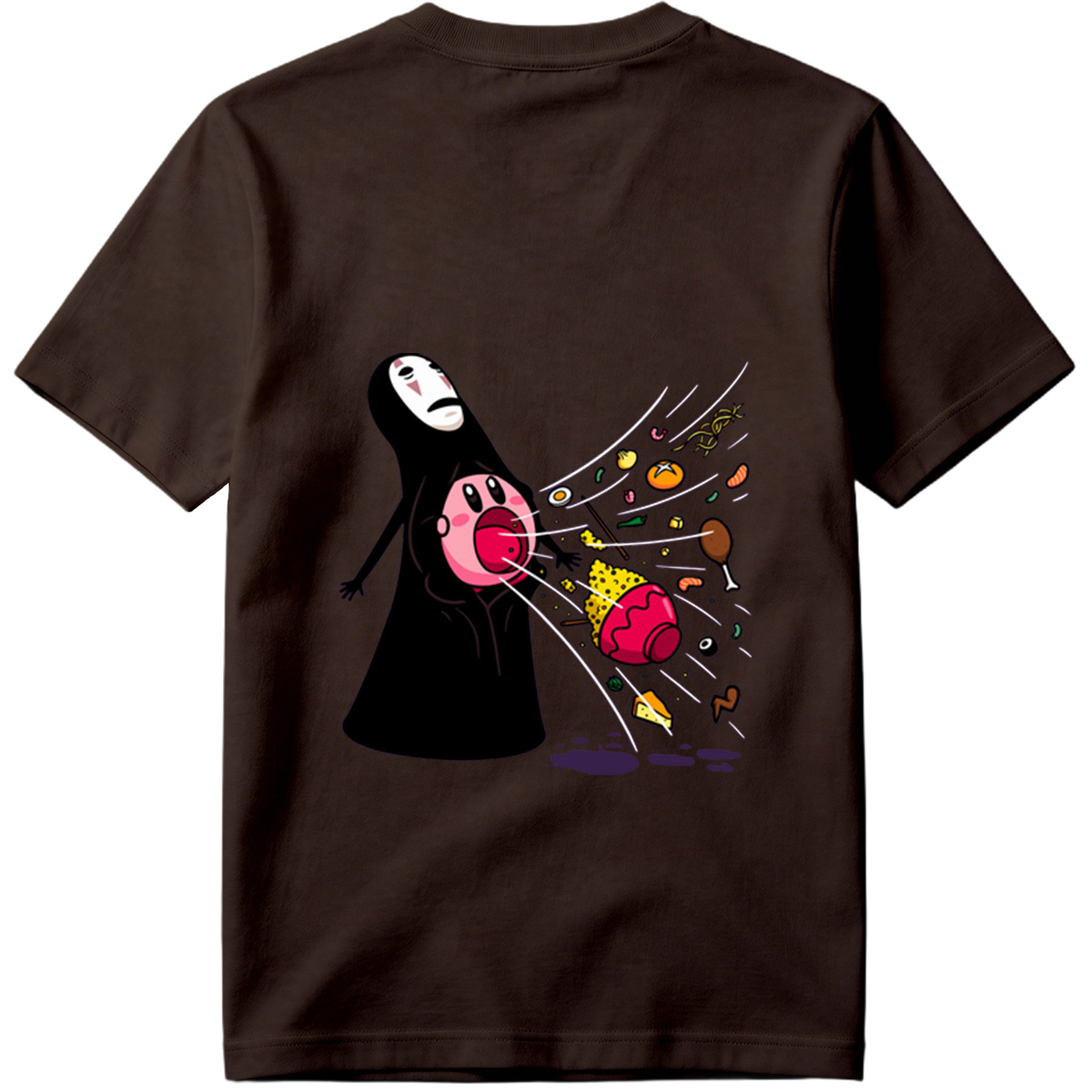 No-Face and Kirby: Food Explosion - Tee