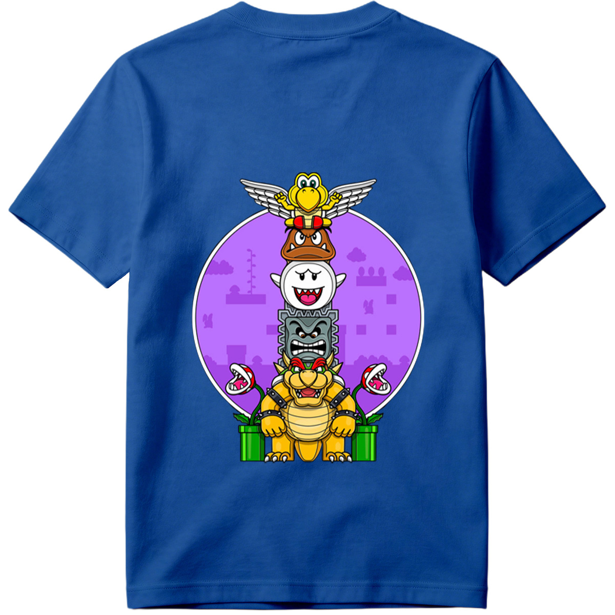 Super Mario - Bowser, Koopalings, and Enemies Stack - Tee