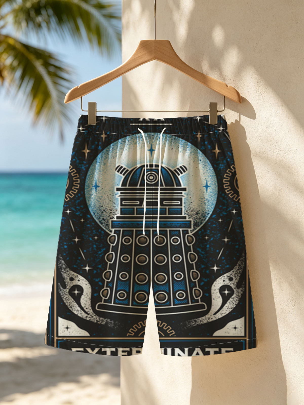 Dalek from Doctor Who: Exterminate -  Beach shorts