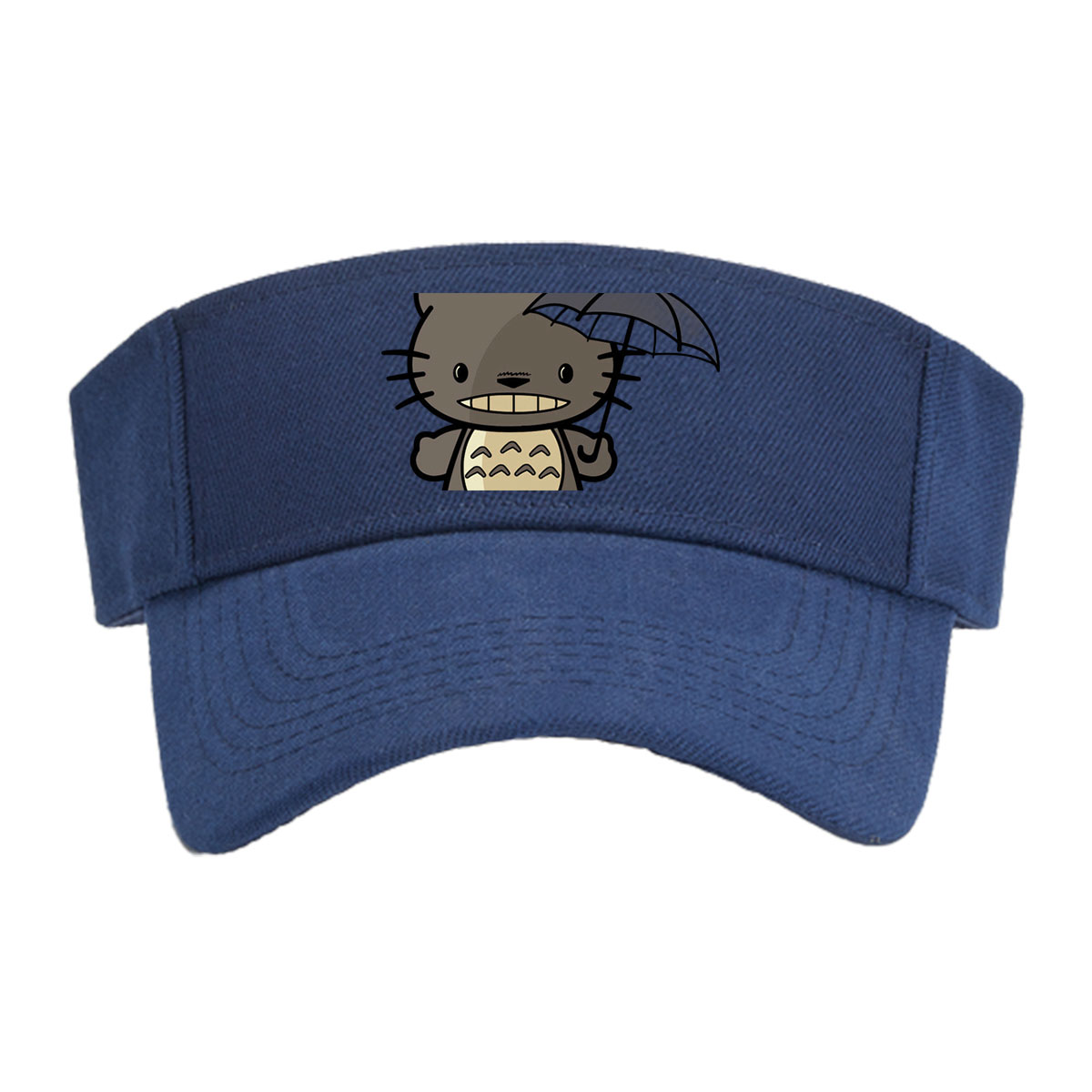 Totoro Holding Umbrella with Small Totoro on Head -  Visor cap