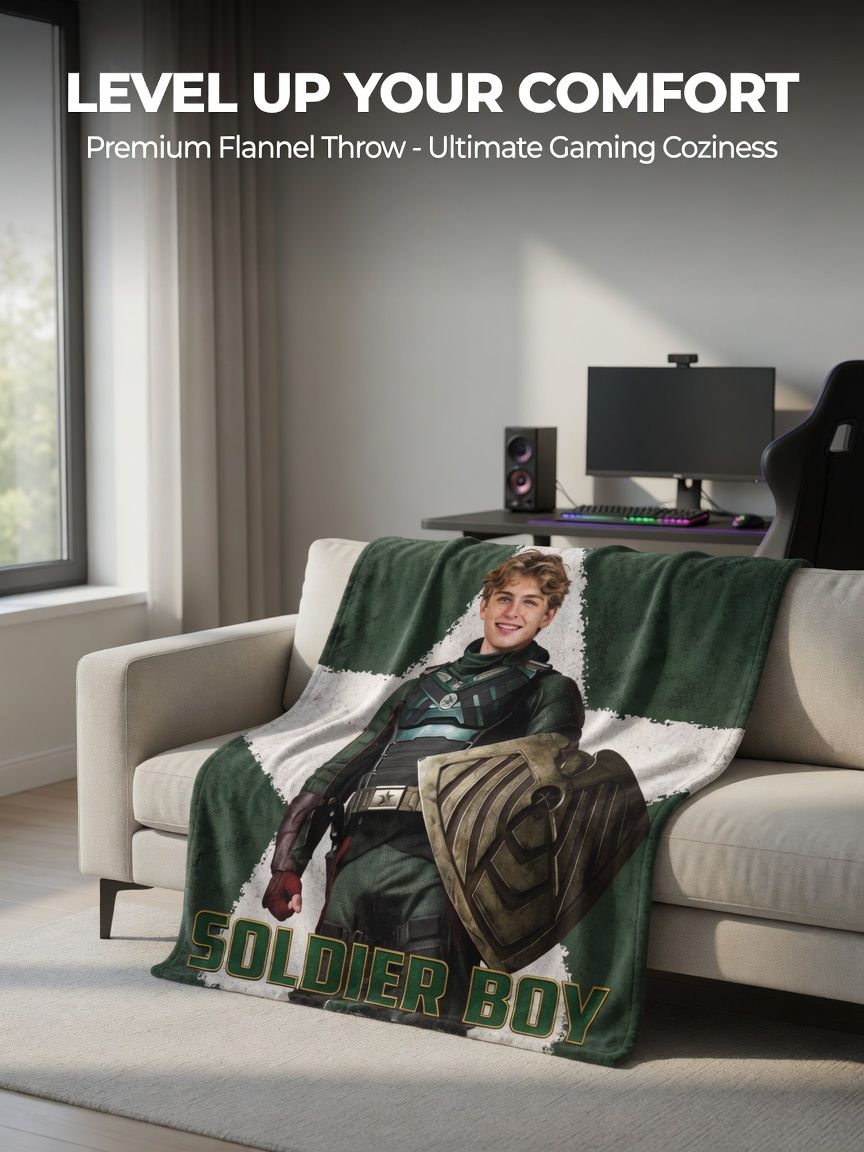 Custom Photo Face Flannel Blanket Personalized Superhero Portrait Soft Anti-Pilling Fleece Throw Gift