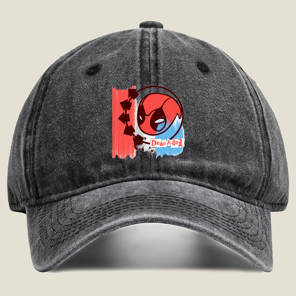 Deadpool 001 - Washed Denim - Baseball Cap