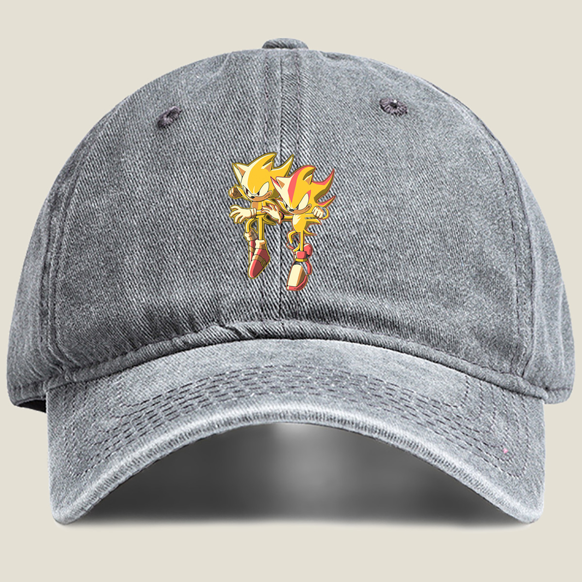 Sonic the Hedgehog: Super Sonic and Shadow - Washed Denim - Baseball Cap