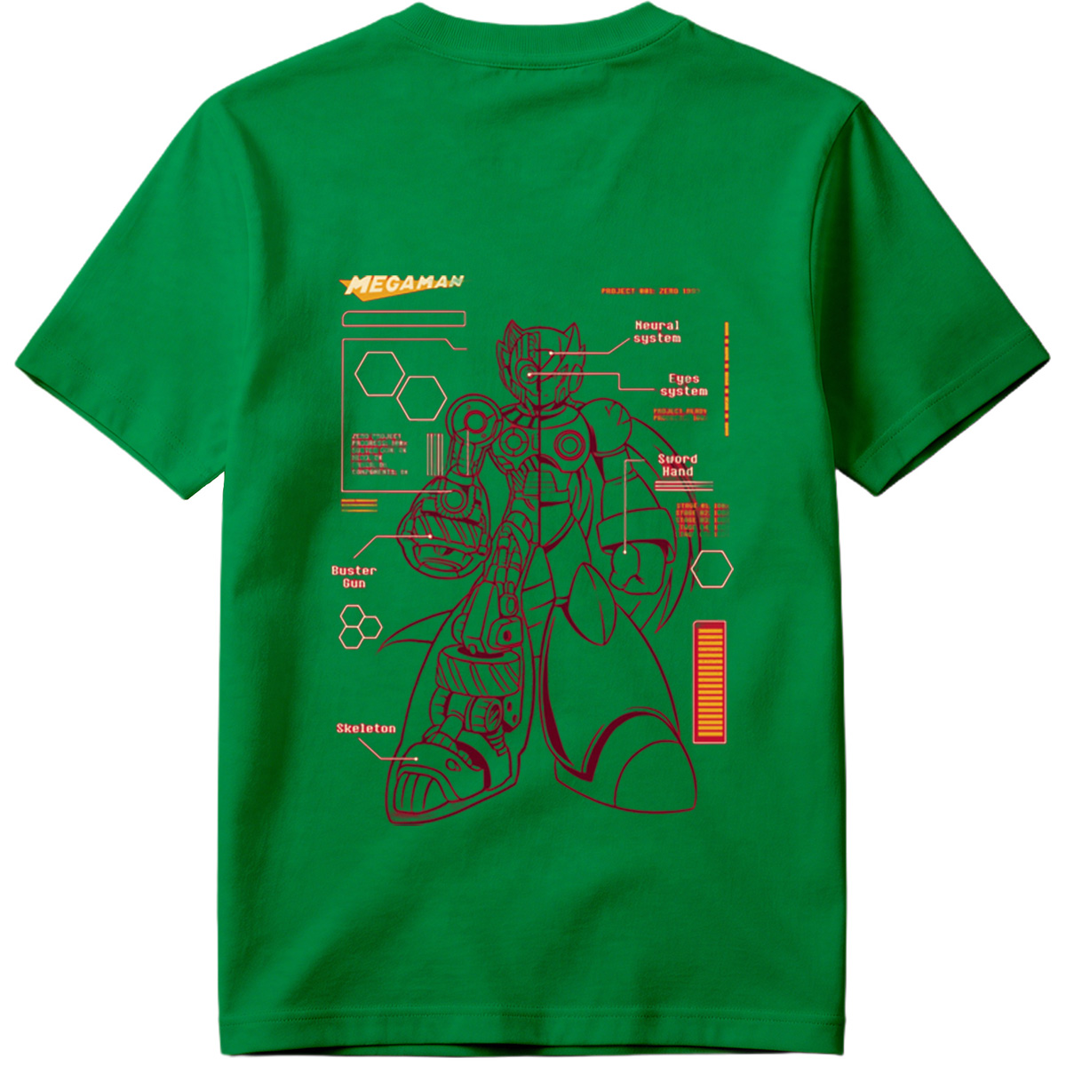 Megaman Zero: Project Zero 1593 Technical Blueprint - Tee