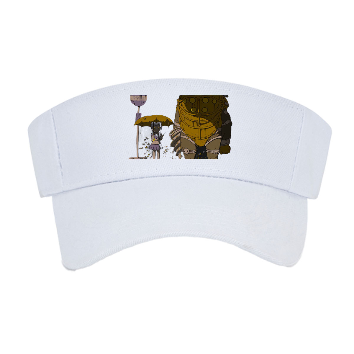 Rapture Sign, Little Girl with Umbrella, and Big Daddy from Bioshock -  Visor cap
