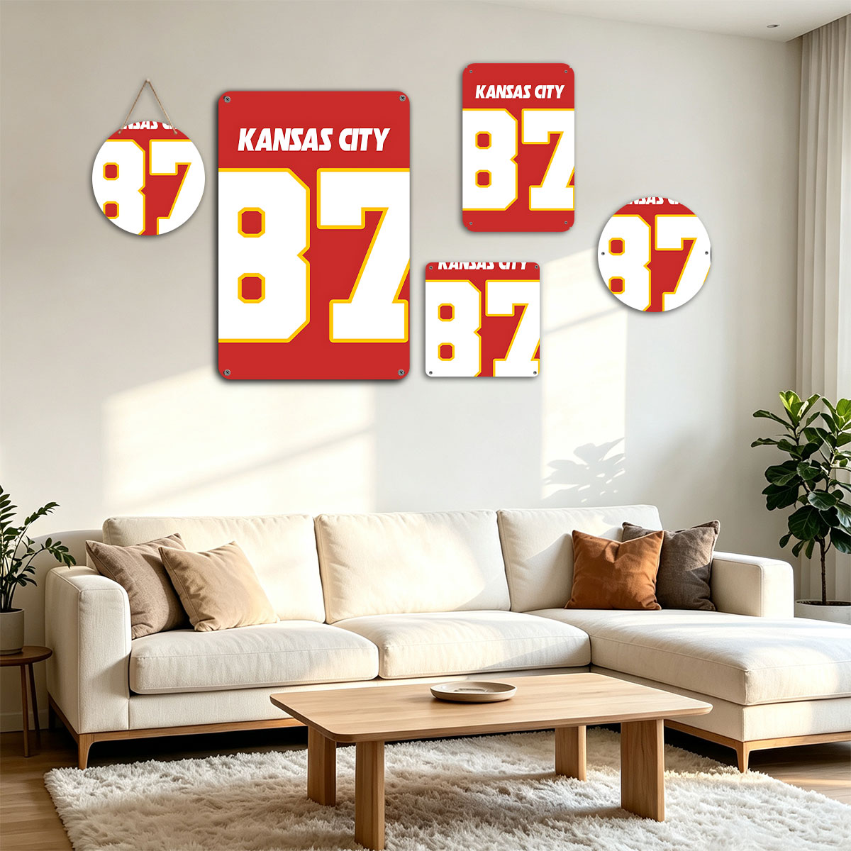 Kansas City 87 Jersey Number - painting