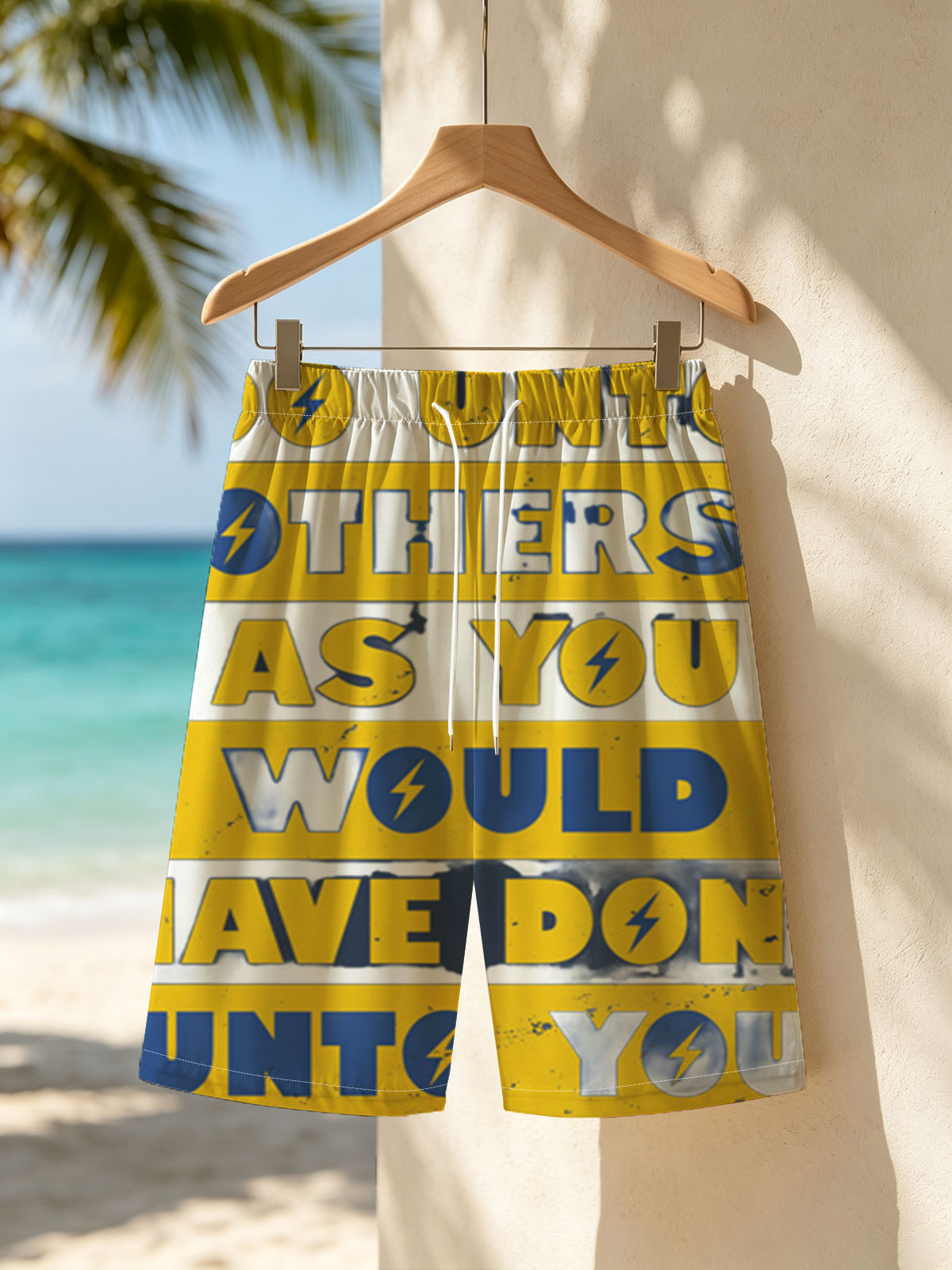 Do Unto Others As You Would Have Done Unto You -  Beach shorts