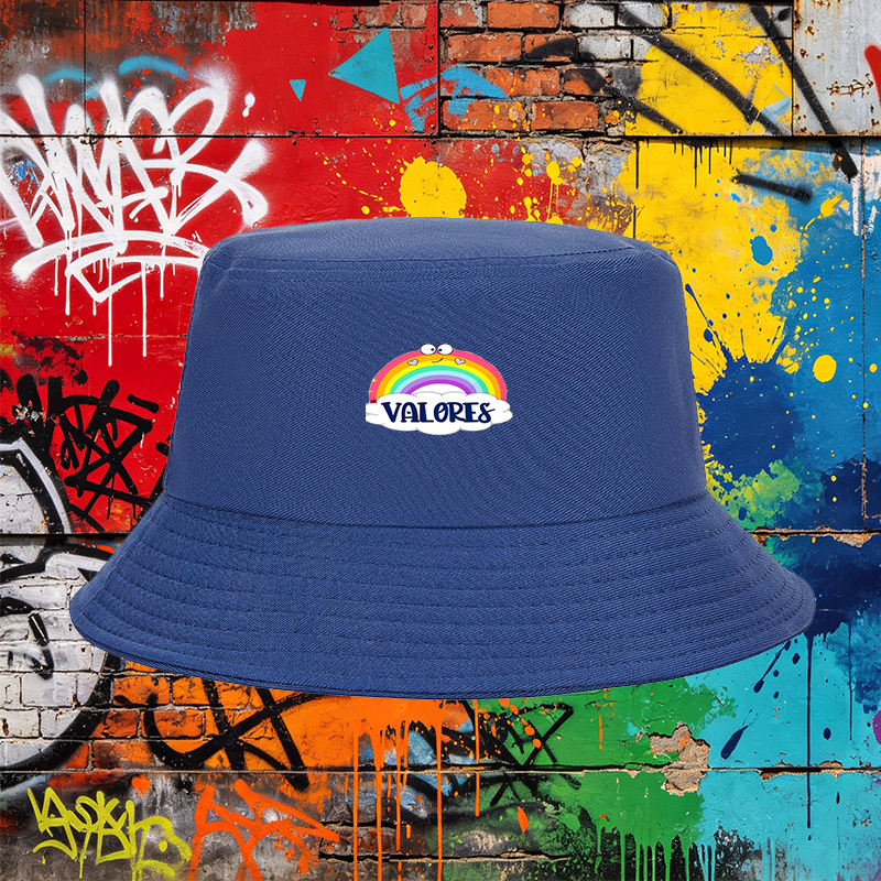 Unisex Classic Bucket Hat with Rainbow Smile and 