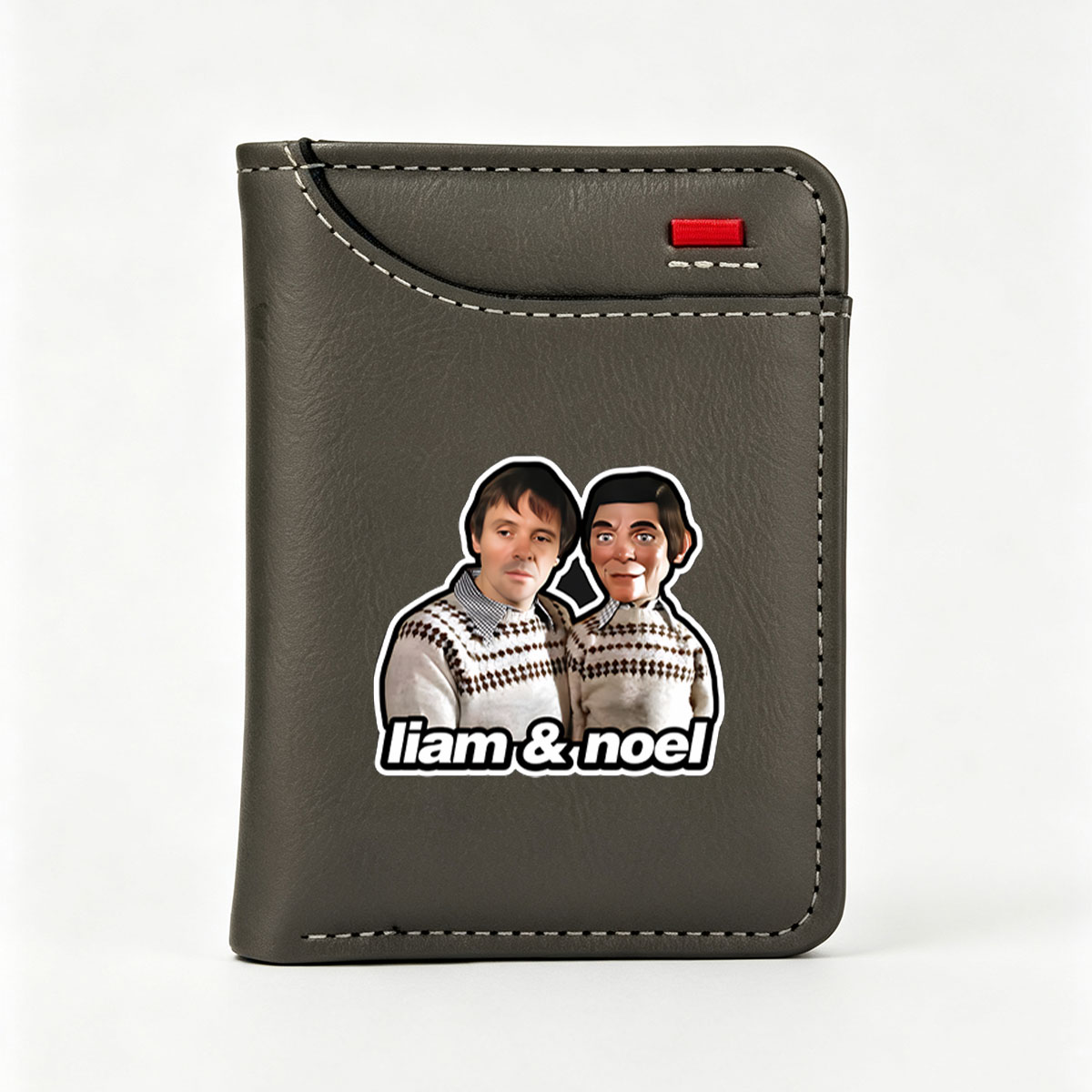 Liam & Noel: Celebrities in Matching Sweaters - Vertical Style Wallet
