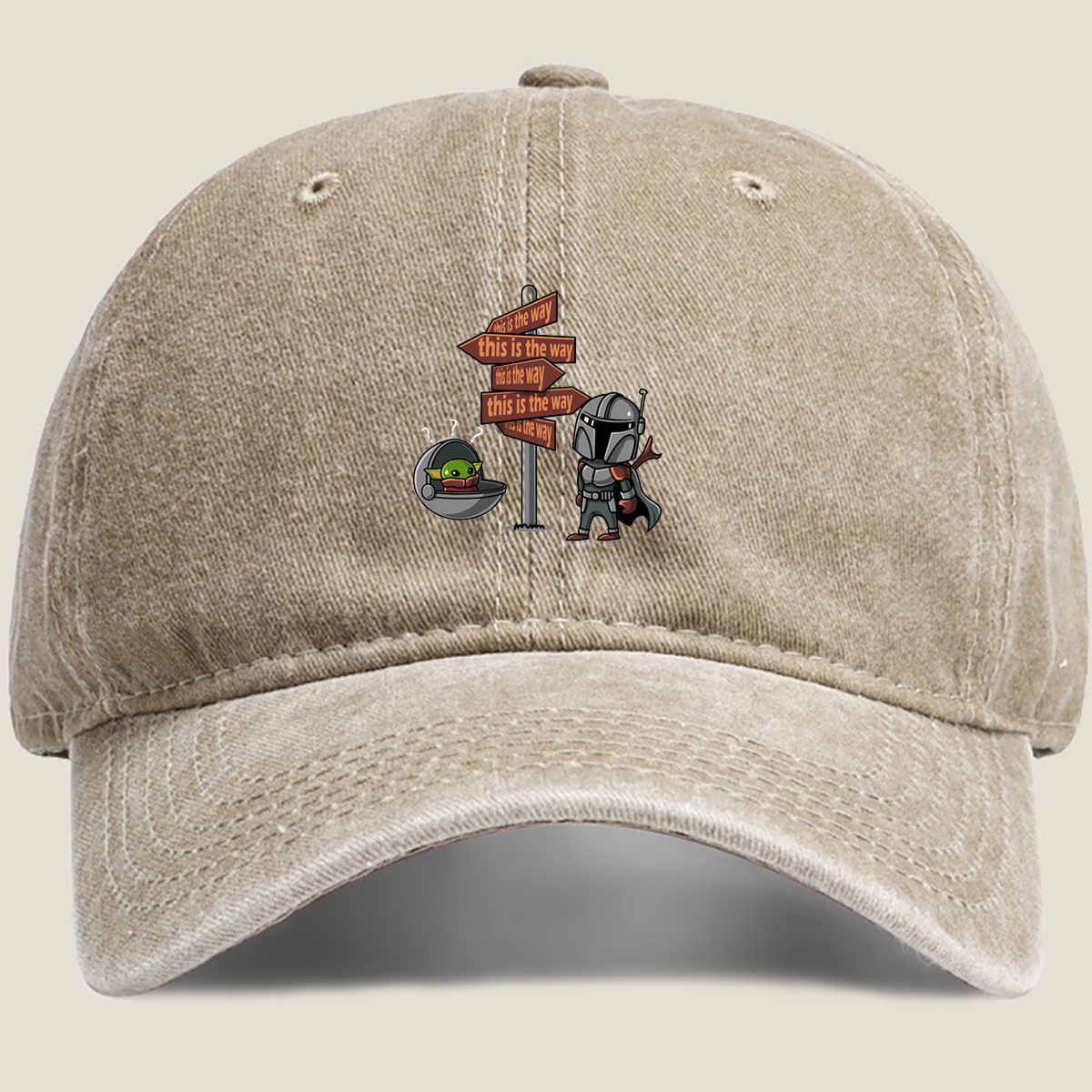 The Mandalorian and Grogu: This Is the Way - Washed Denim - Baseball Cap