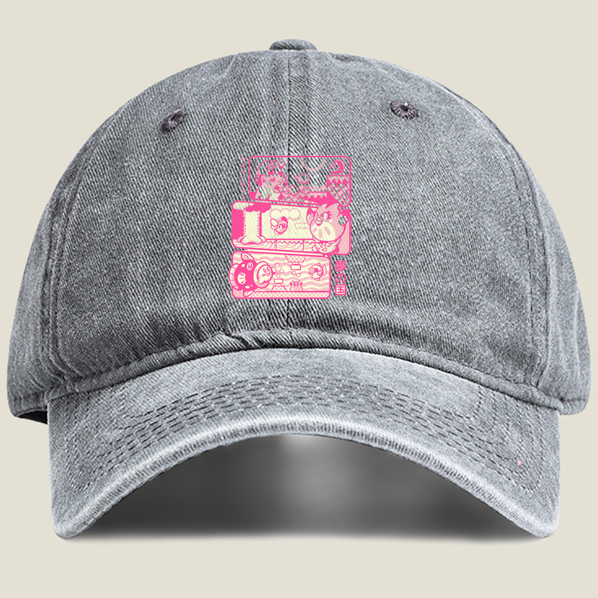 Kirby and Friends in Dream Land - Washed Denim - Baseball Cap