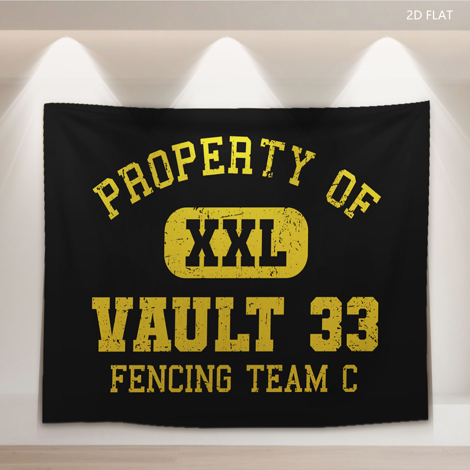 Vault 33 Fencing Team C Property of XXL - Tapestry