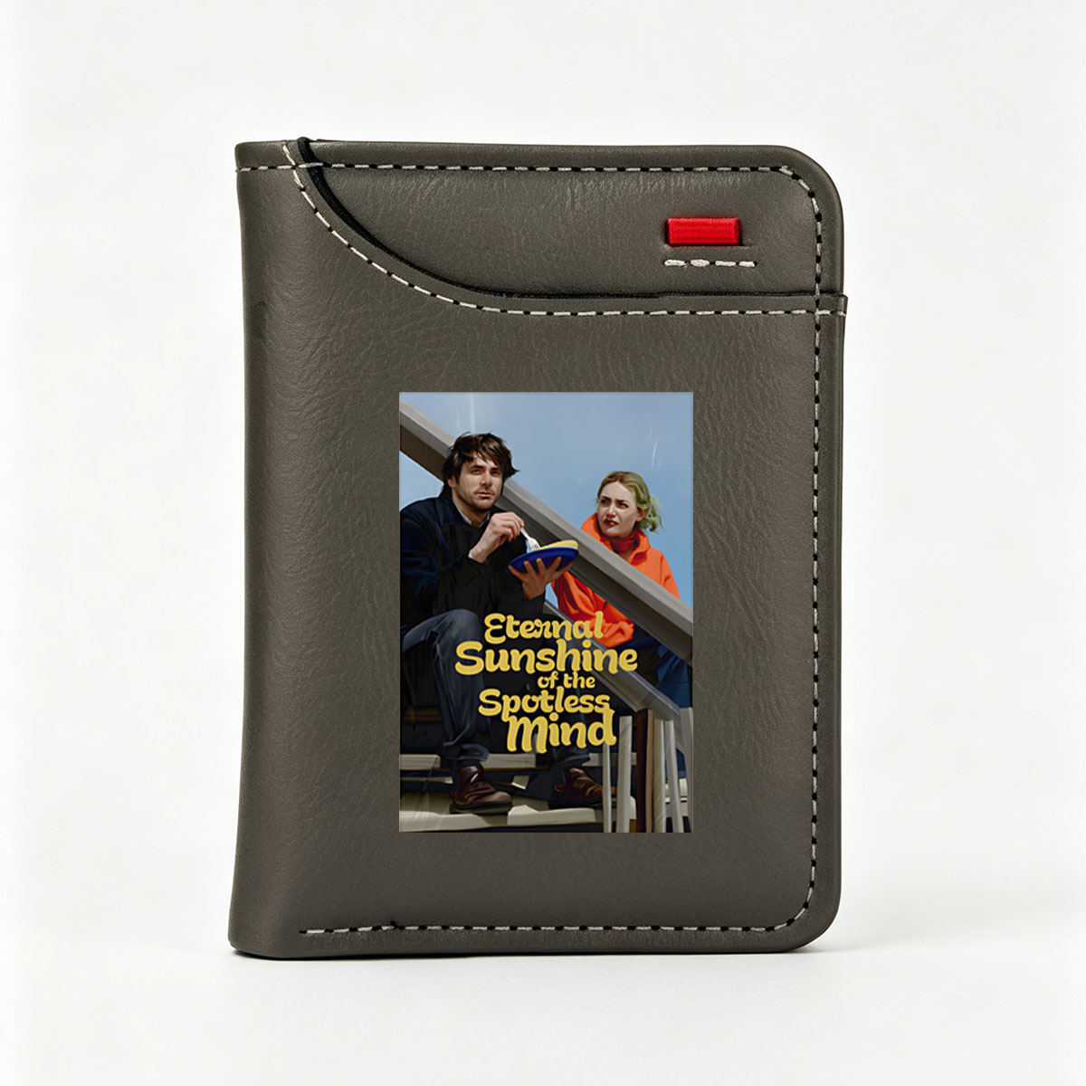 Eternal Sunshine of the Spotless Mind: Joel Barish and Clementine Kruczynski on Stairs - Vertical Style Wallet