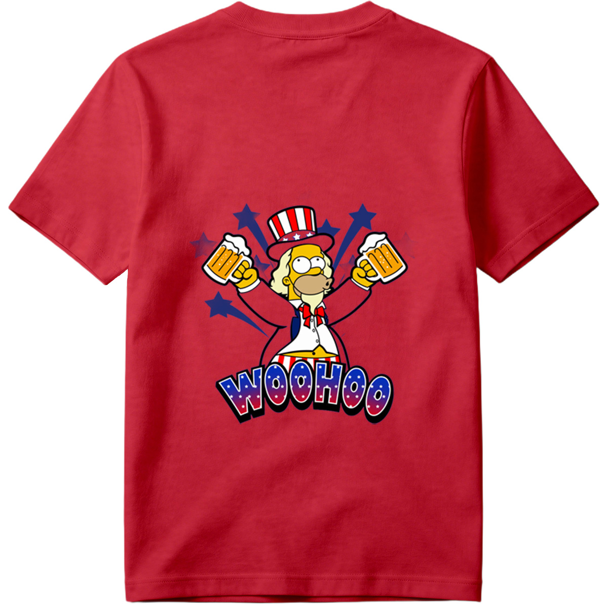 Simpsons Uncle Sam Woohoo - Tee