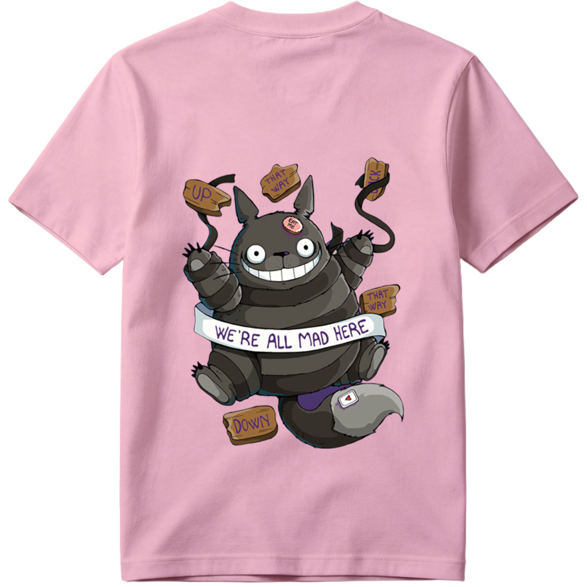 Totoro Meets Alice in Wonderland: We're All Mad Here - Tee