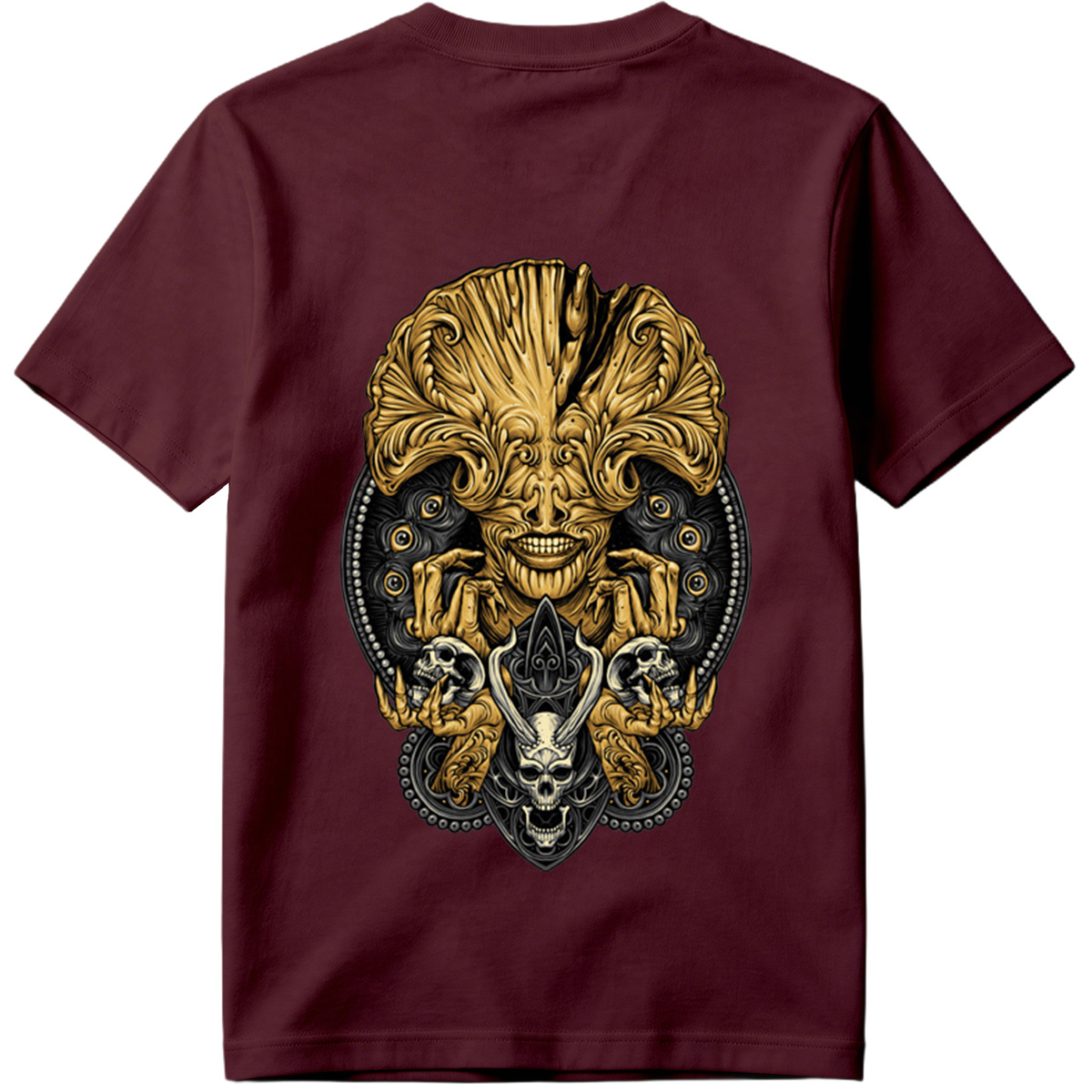 Alien vs. Predator: Golden Xenomorph and Skulls - Tee
