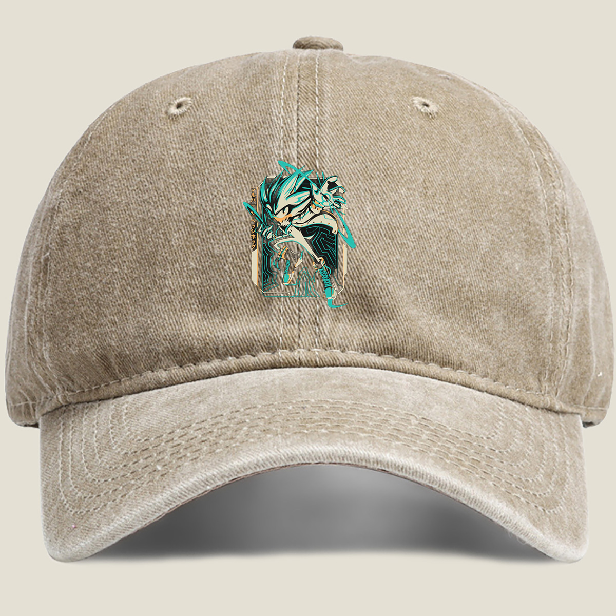 Silver the Hedgehog - Cybernetic Speed - Washed Denim - Baseball Cap